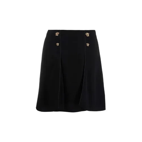 VERSACE Casual Short Skirts Women's Black