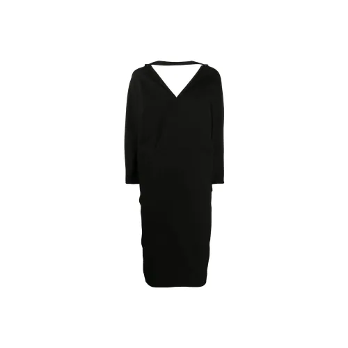 RICK OWENS Long-Sleeved Dresses Women's Black