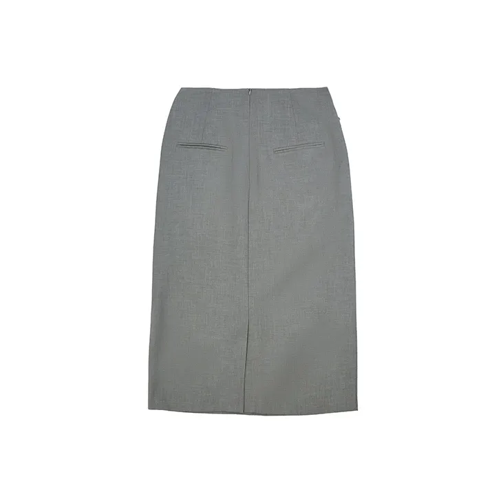 D. MARTINA QUEEN Casual Short Skirts Women's Gray-1