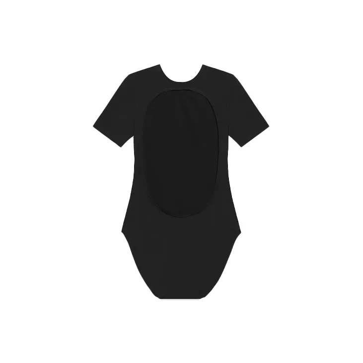Balenciaga Open Back One Piece Swimsuit 'Black'-1