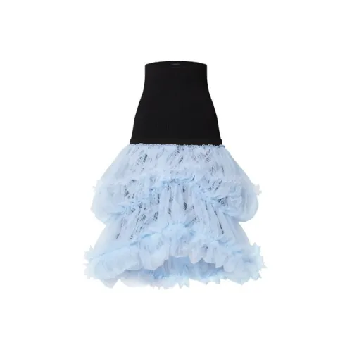 LOUIS VUITTON New Quarterly Products Of LV Casual Long Skirts Women's Blue