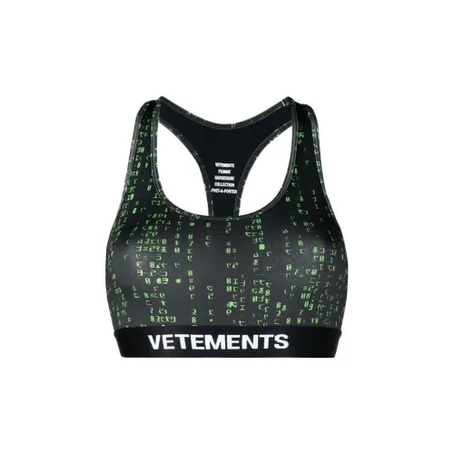 Vetements Tank Tops Women's Black