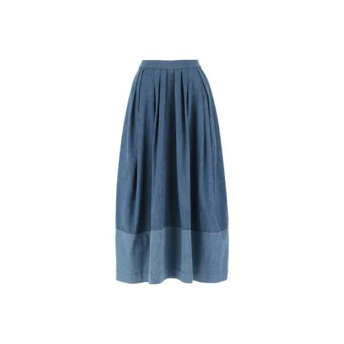 Chloé Denim Short Skirts Women's Blue