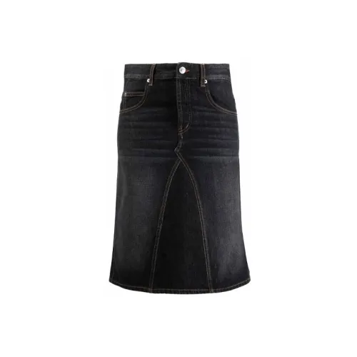 ISABEL MARANT Denim Short Skirts Women's Black