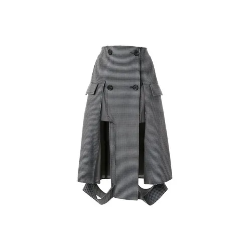 Maison Margiela Casual Long Skirts Women's Gray