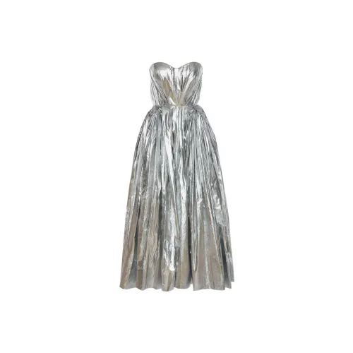 Alexander McQueen Sleeveless Dresses Women's Silver