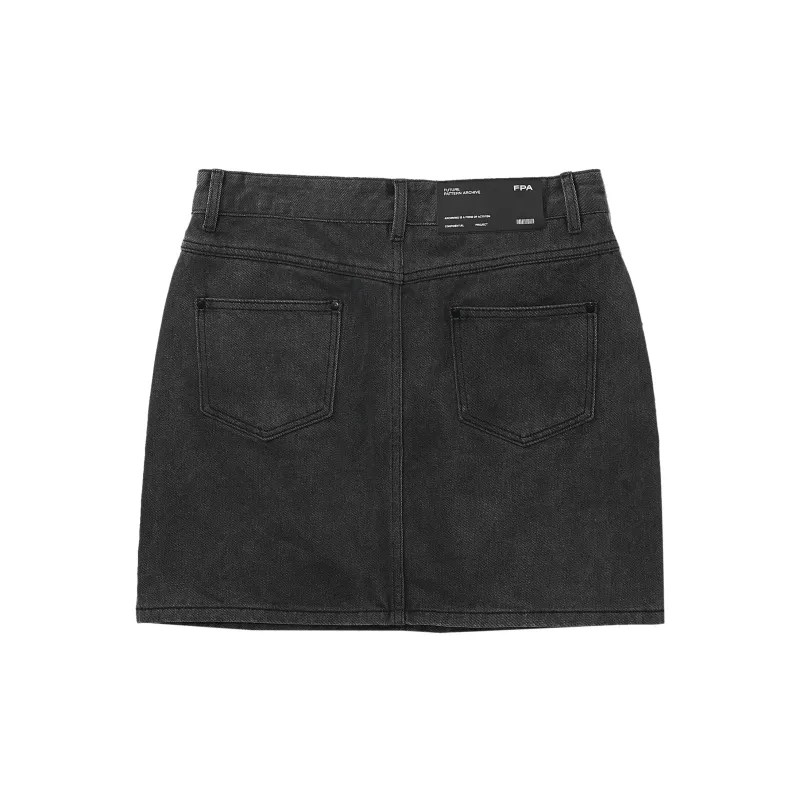 FPA Denim Short Skirts Women's Black Gray-1