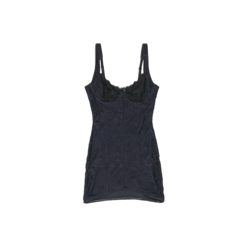 Balenciaga SS22 Slip Dresses Women's Black-1