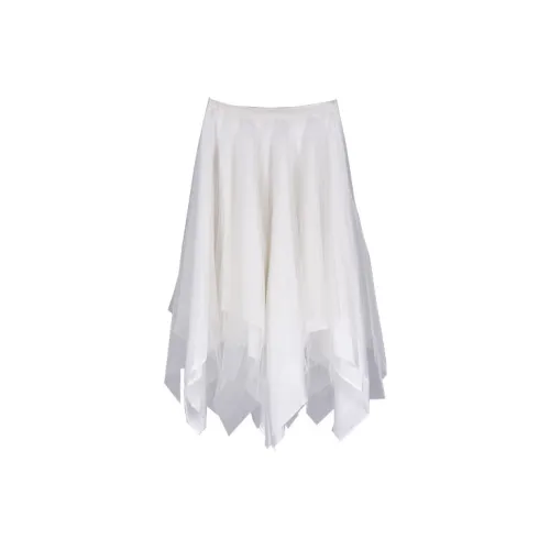 MARC LE BIHAN Casual Long Skirts Women's Pearl White