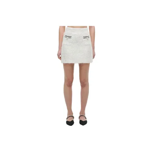 Self-portrait Casual Short Skirts Women's White