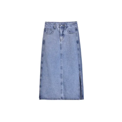 MITUAN Denim Long Skirts Women's