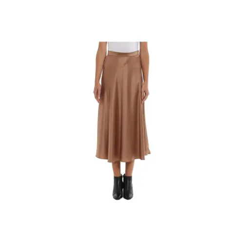 MaxMara Studio Casual Long Skirts Women's Light Brown