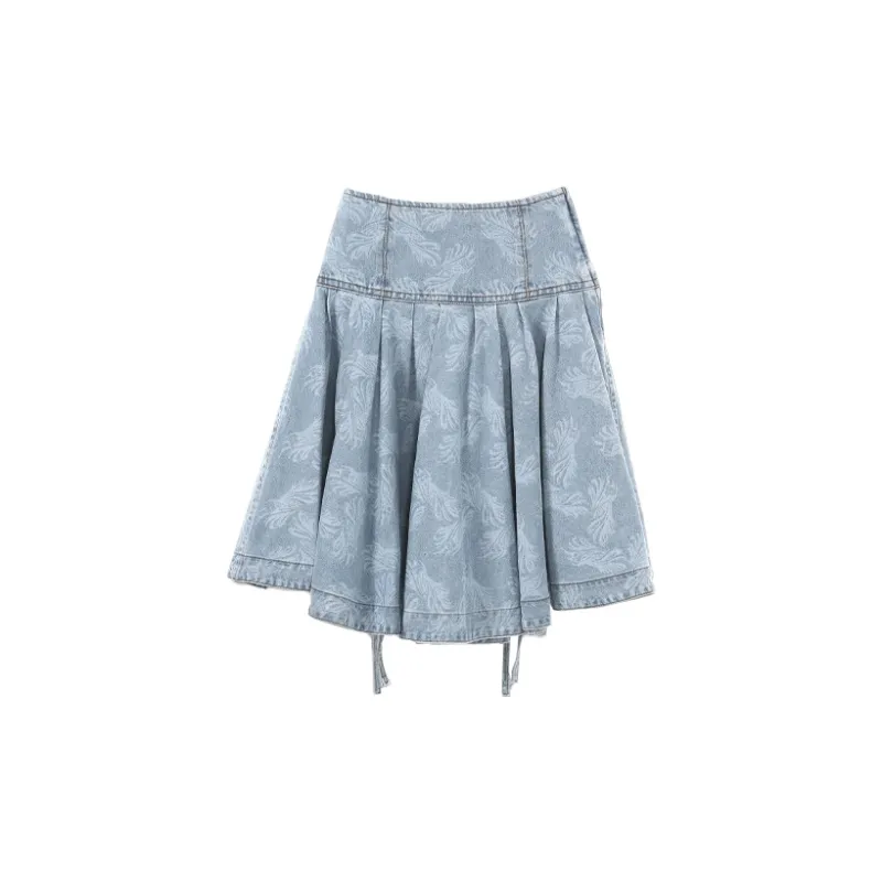 WE11DONE Casual Short Skirts Women's Blue-1