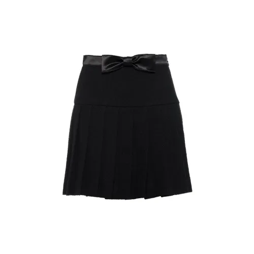 MIU MIU Casual Short Skirts Women's Black