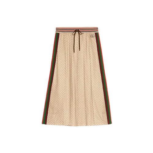 GUCCI Casual Long Skirts Women's Light Brown