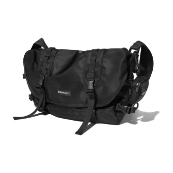 LIVEBOX EN DIRECT Nylon Messenger Bag Shoulder Bag Crossbody Bag Unisex Black