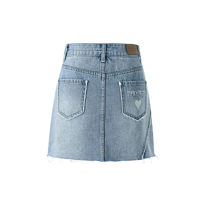 MacyMccoy Denim Short Skirts Women's Blue-1