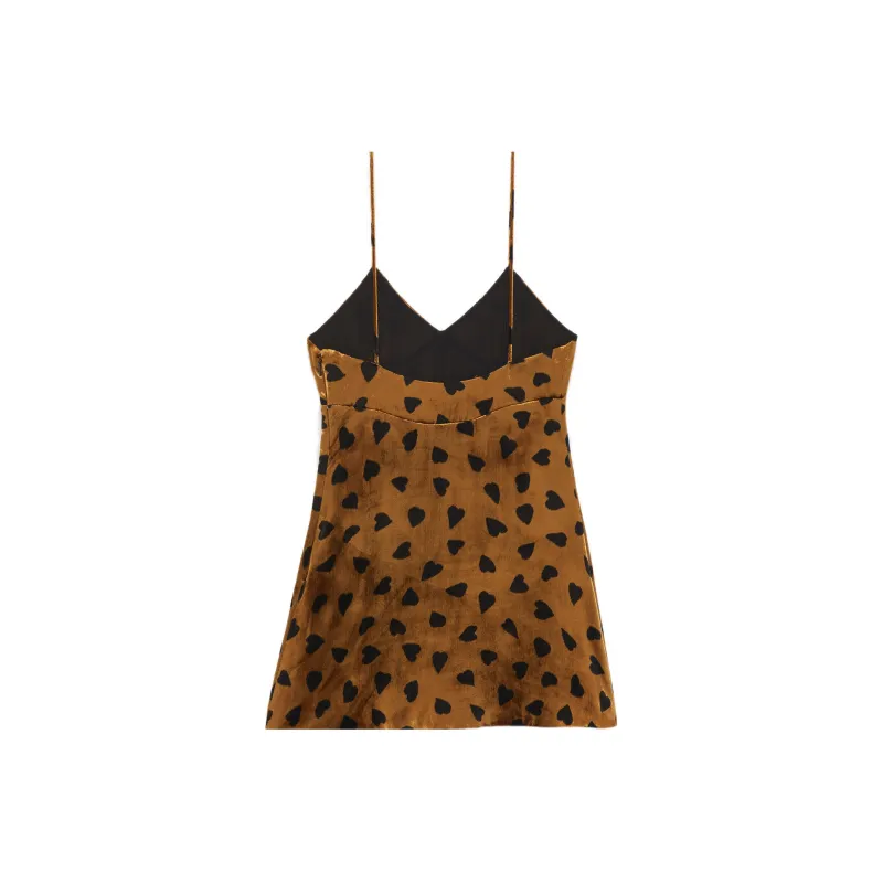 SAINT LAURENT All over Heart print Dress-1