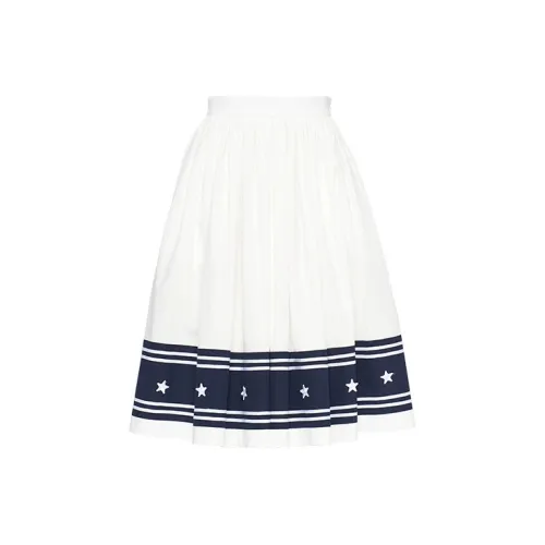 MIU MIU Casual Long Skirts Women's White