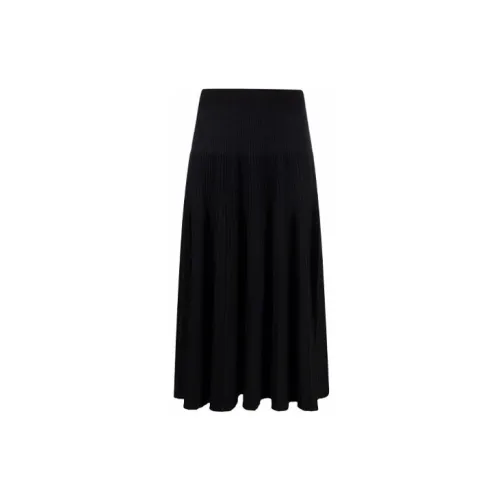 MM6 Maison Margiela Casual Long Skirts Women's Black