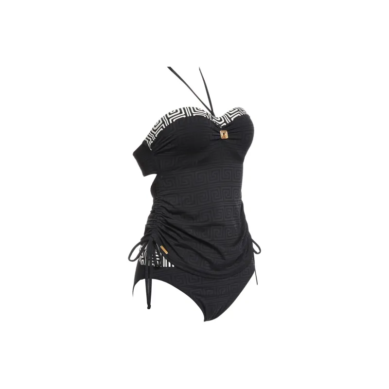 Selmark Two Piece Swimsuits Women's Black-2