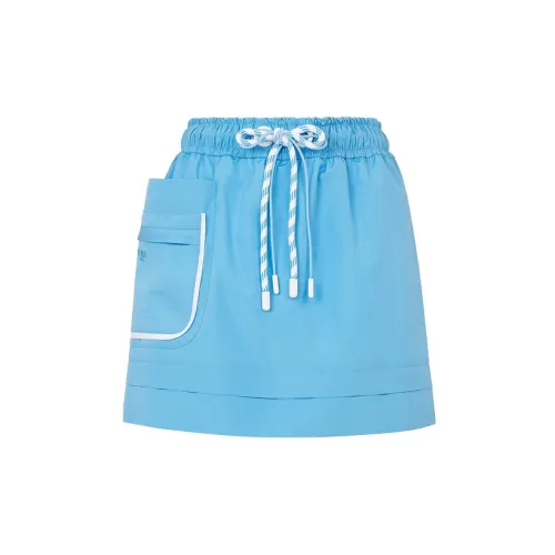 FENDI Casual Short Skirts Women's Light Blue