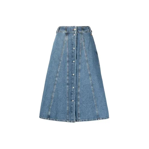 MSGM Denim Short Skirts Women's Blue