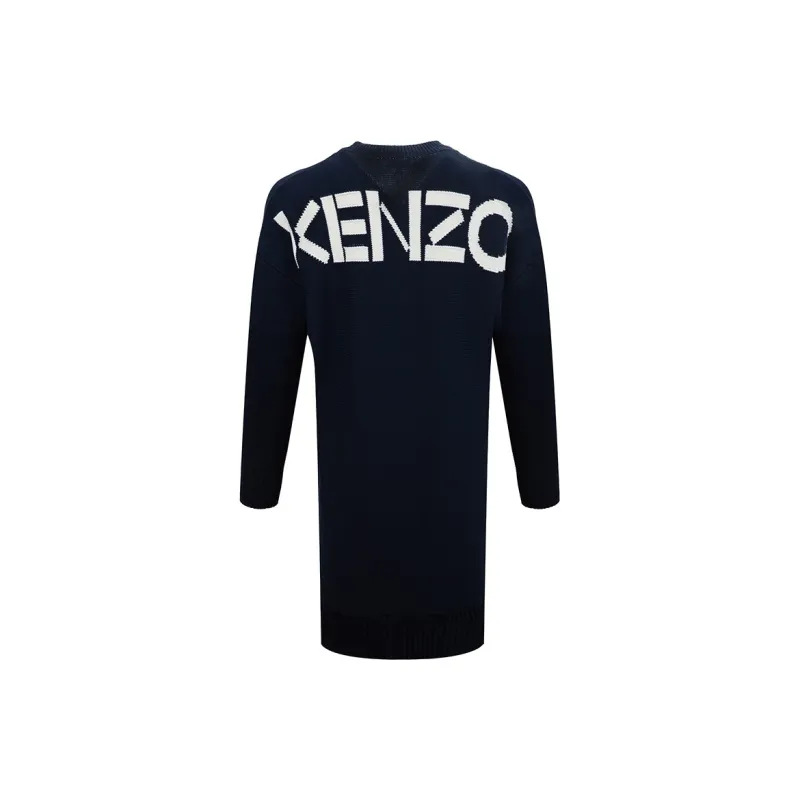 KENZO Short Sleeved Dresses Women's Navy-1