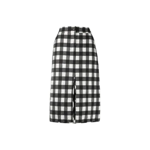 MSGM Casual Long Skirts Women's Black/White