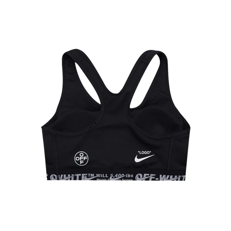 OFF WHITE Nike Sports Bra Black-1
