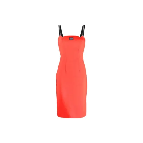 VERSACE Slip Dresses Women's Orange