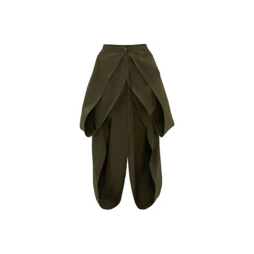 JW Anderson Casual Short Skirts Women's Dark Green