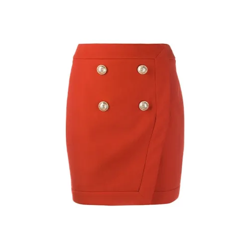 BALMAIN Casual Short Skirts Women's Red