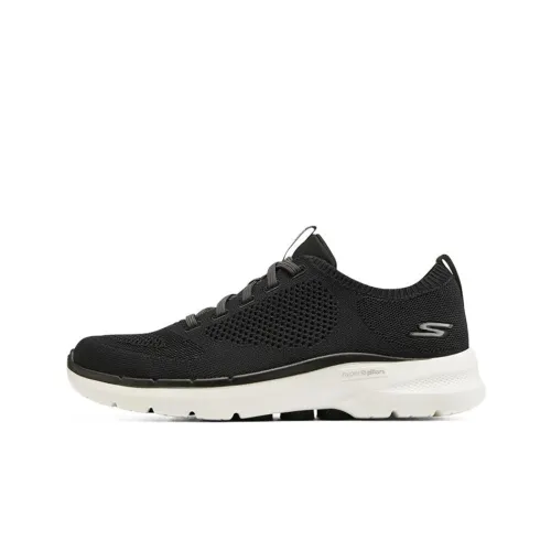 Skechers Go Walk 6 Casual Shoes Men Low-Top Black/White