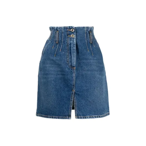 MSGM Denim Short Skirts Women's Blue