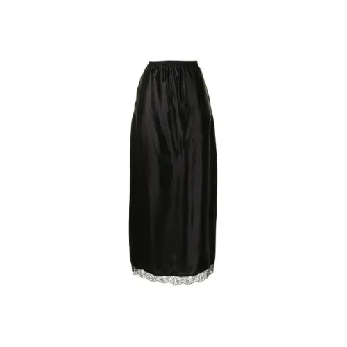 MM6 Maison Margiela Casual Long Skirts Women's Black