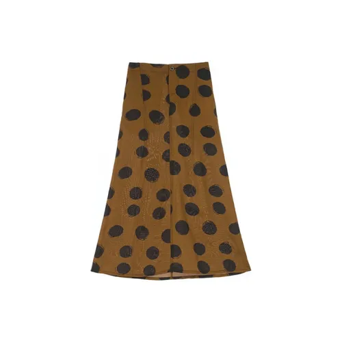 UMA WANG Casual Long Skirts Women's Brown