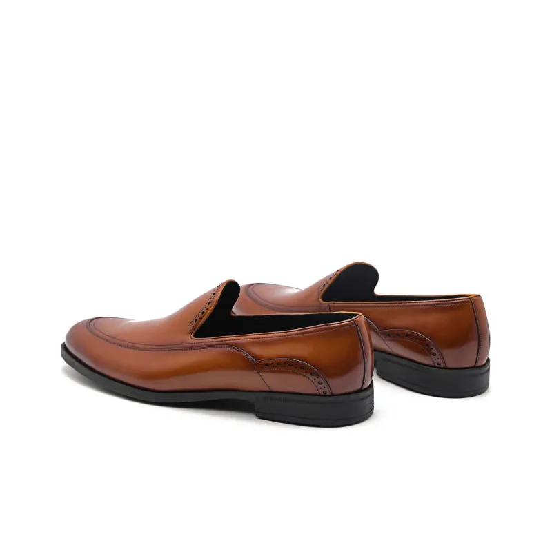 PEDRO Dress Shoes Men Low-Top Light Umber-2