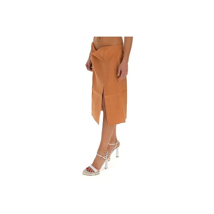 Jacquemus Casual Long Skirts Women's Orange-2