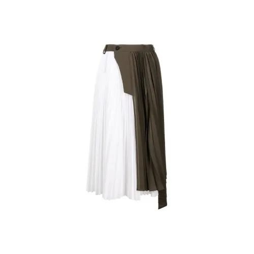 Sacai Casual Long Skirts Women's White