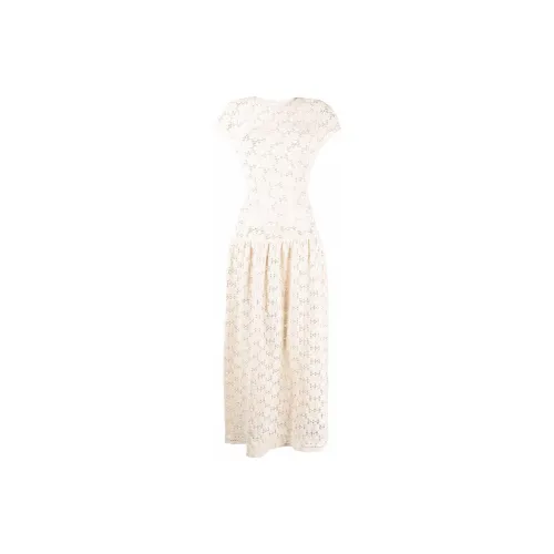 JIL SANDER Short-Sleeved Dresses Women's Off White