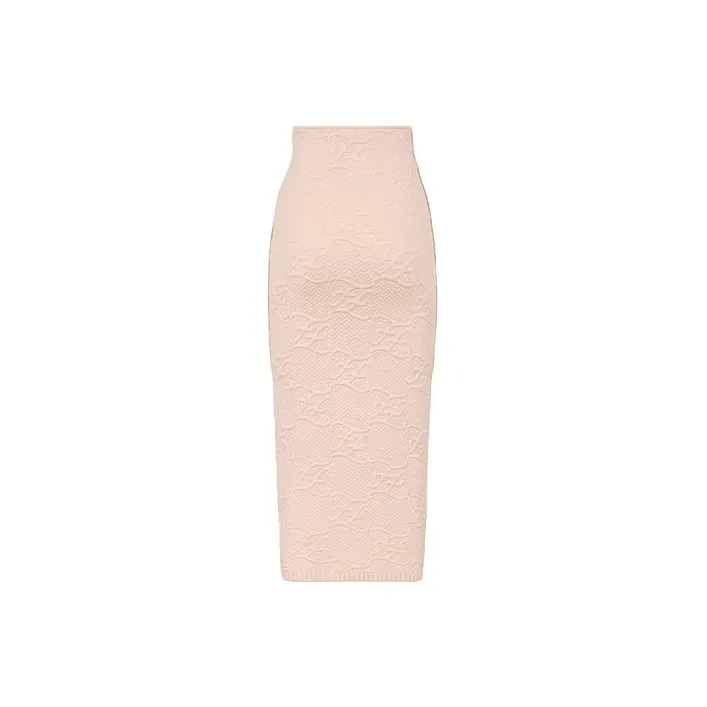 FENDI FW21 Long Skirt Women's Pink-1