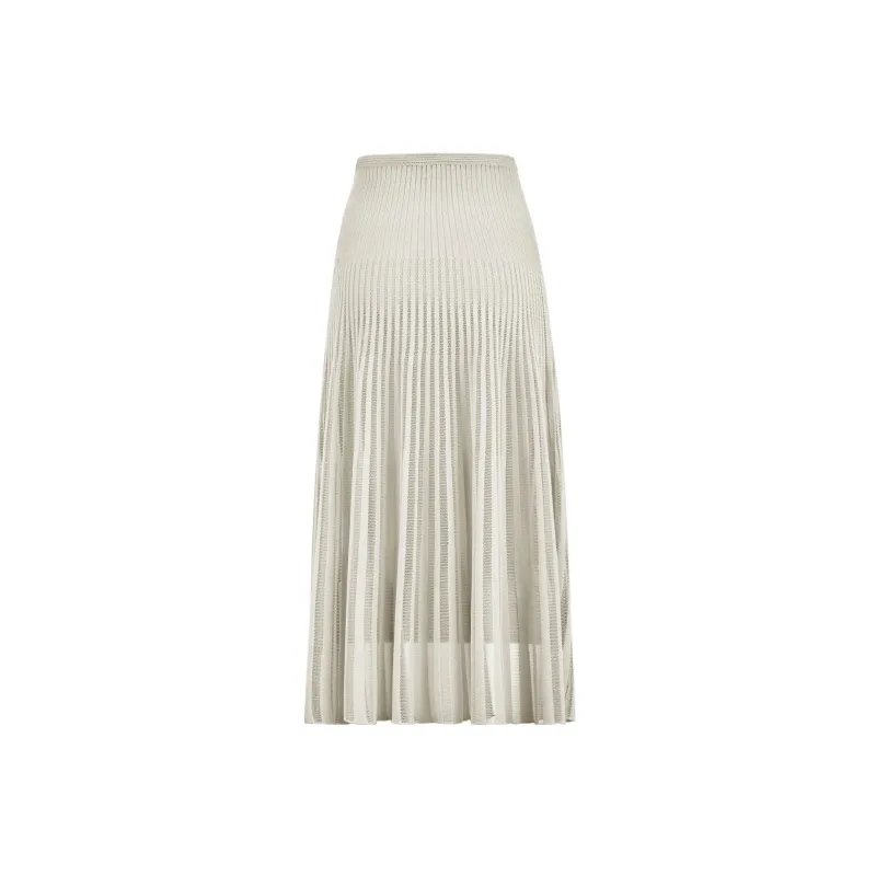 FENDI SS22 Casual Long Skirts Women's Gray-1