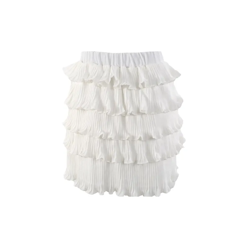 CLOUD SEASON Cropped Skirt White-1