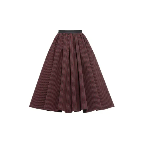 MIU MIU Casual Long Skirts Women's Red