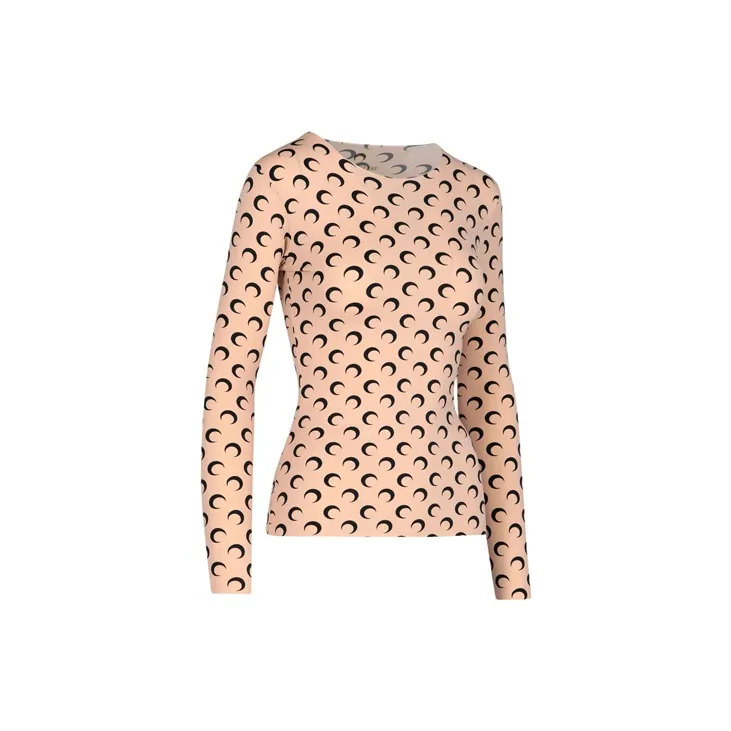 Marine Serre Moon Printed Crewneck T Shirt-2