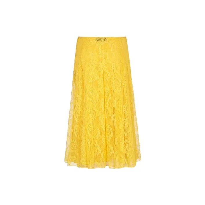 FENDI Casual Long Skirts Women's Yellow-1