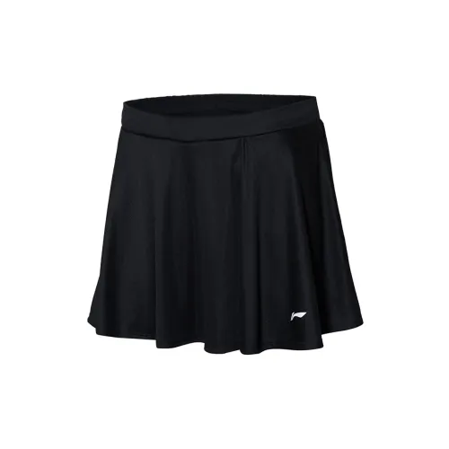 LINING Badminton Series Casual Short Skirts Women's Black