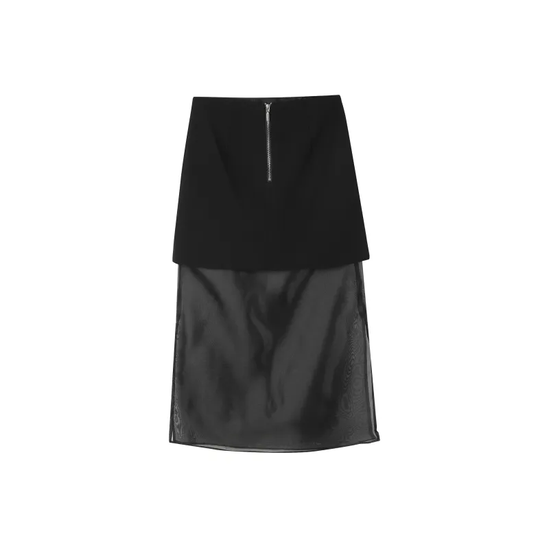 BIENKIMIIYE SS22 Long Skirt Black-1