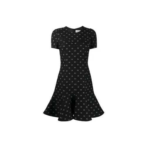 Valentino Short-Sleeved Dresses Women's Black